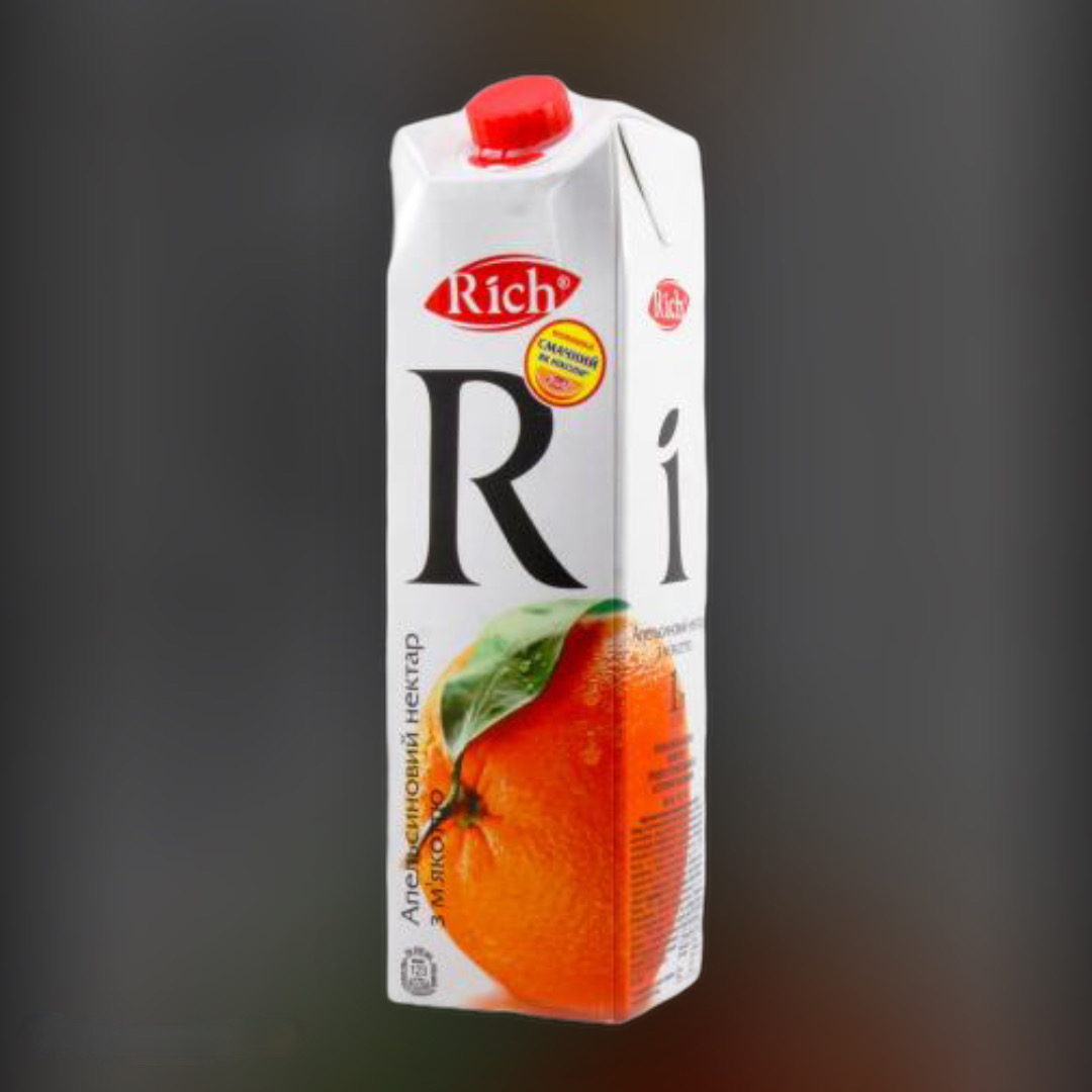 Сік Rich апельсиновий 1 л