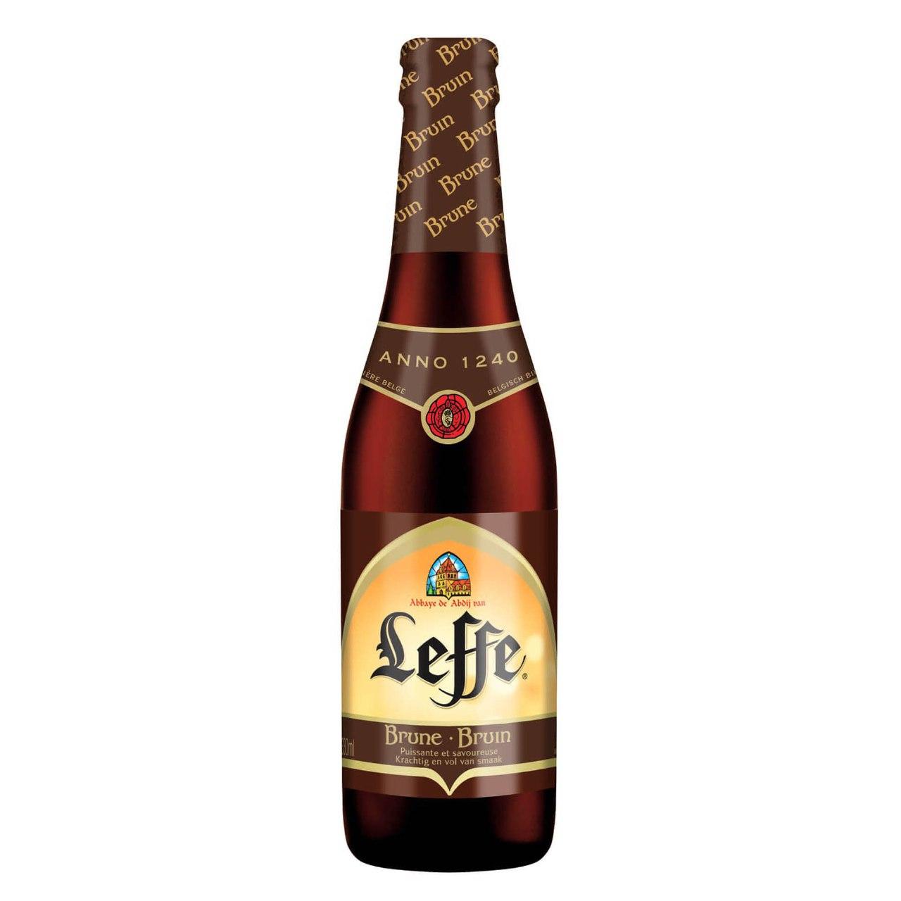 Доставка пива Leffe Brune вночі по Києву